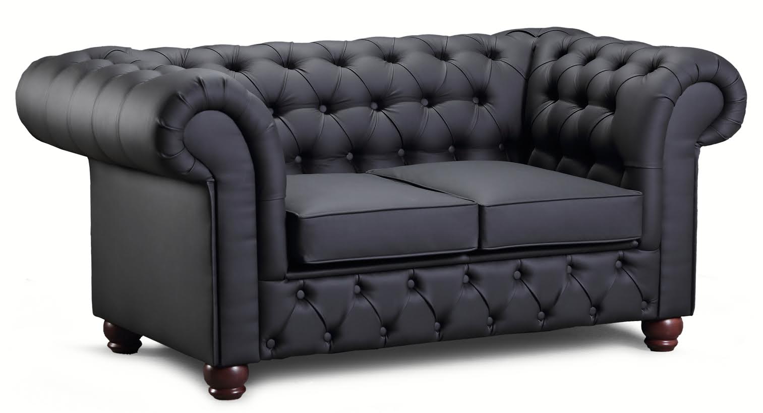 Chesterfield New England 2-Sitzer-Ledersofa - jede Farbe