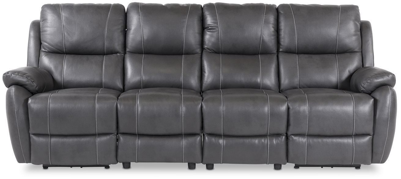 Enjoy Hollywood Reclinersofa - 4-Sitzer (elektrisch) aus grauem Kunstleder