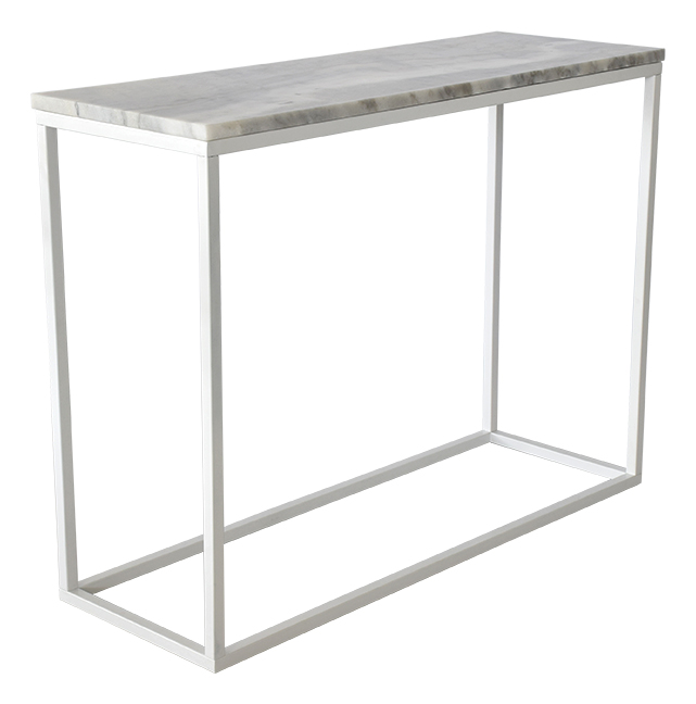 Akzent Konsolentisch - Wei�er Marmor / Wei�
