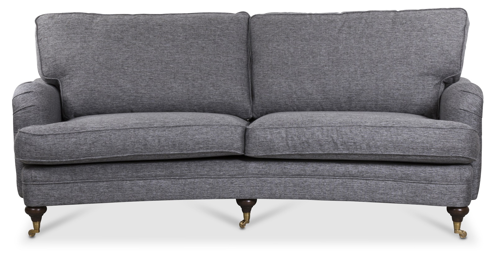 Howard London Premium 4-Sitzer Kurvensofa - Grau