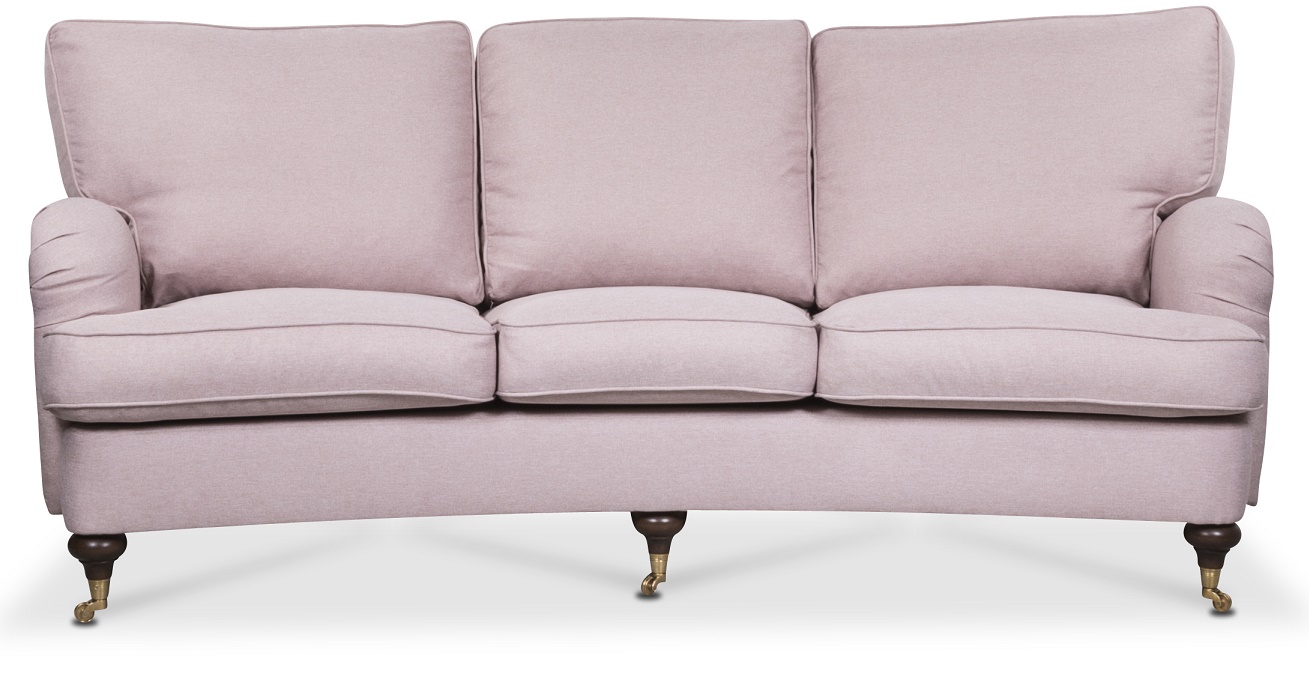 Howard Watford Deluxe 4-Sitzer gebogenes Sofa - Pink