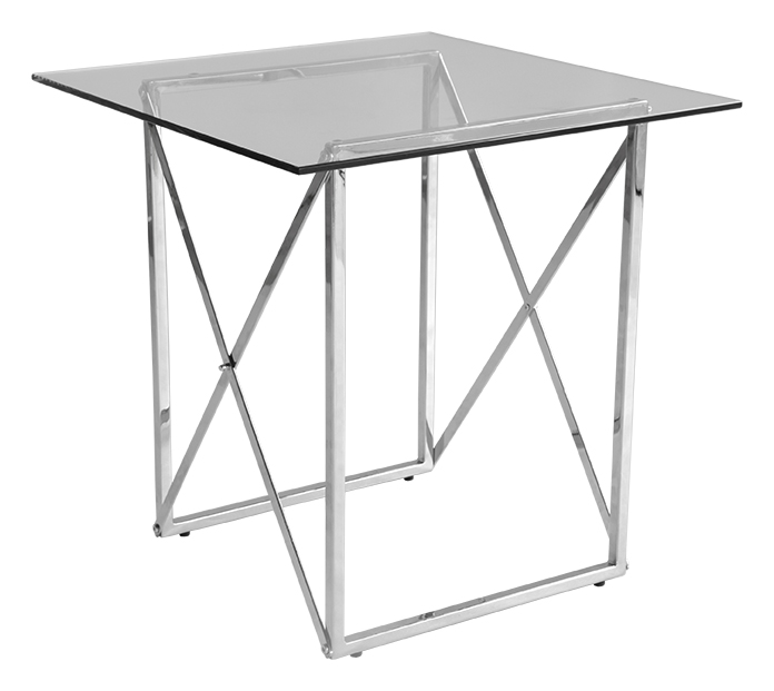 Cross Beistelltisch - Chrom + M�belf��e