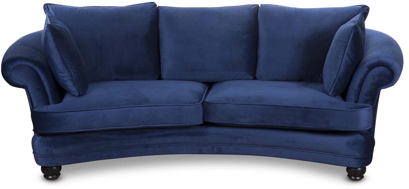 Gustaf geschwungenes Stoffsofa 3-Sitzer - Wählen Sie Ihre Lieblingsfarbe Gustaf geschwungenes Stoffsofa 3-Sitzer - Wählen Sie Ihre Lieblingsfarbe