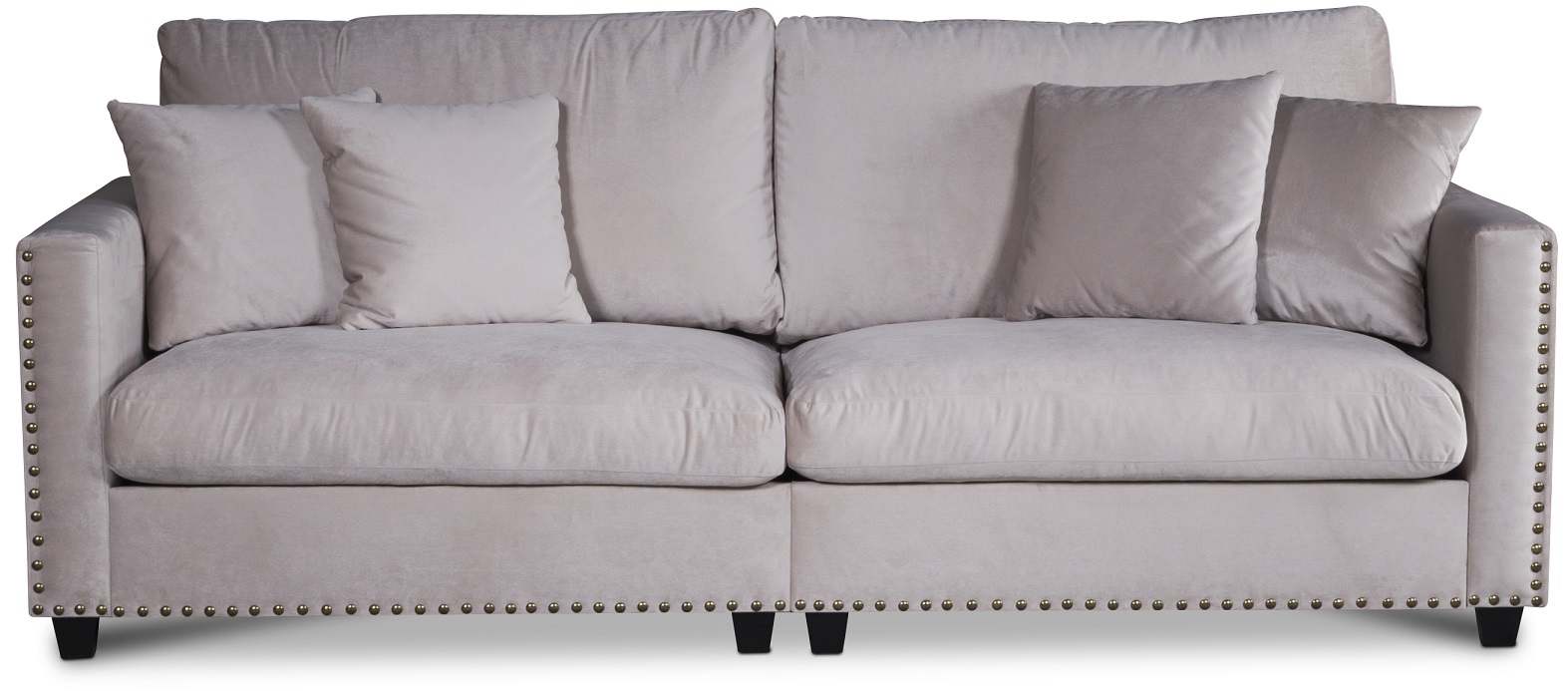 Avenue 4-Sitzer Sofa - Beige (Samt) Avenue 4-Sitzer Sofa - Beige (Samt)