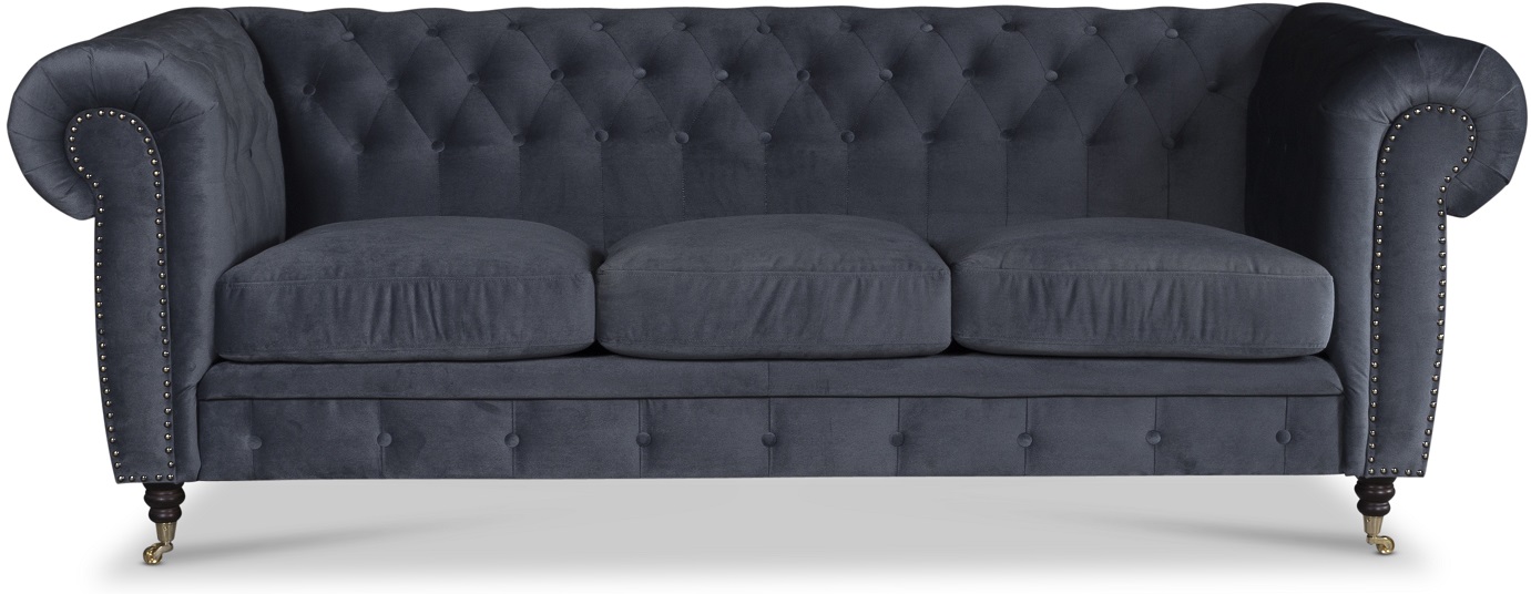 Sheffield Chesterfield 3-Sitzer Sofa - (Farbe der Polsterung ist optional)