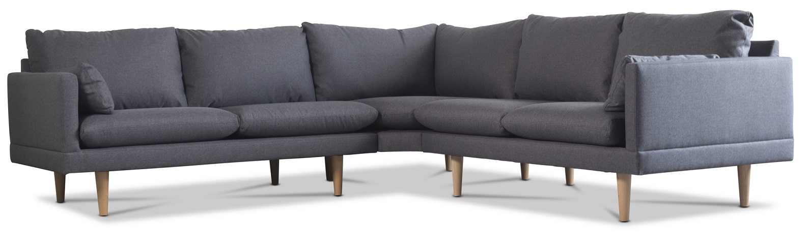 Kleo Ecksofa 5-Sitzer - Dunkelgrau