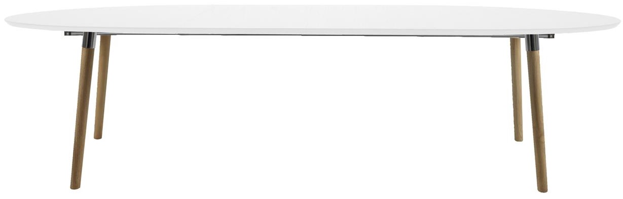 Cincinnati ausziehbarer Esstisch 170-270 cm - Wei� / Eiche