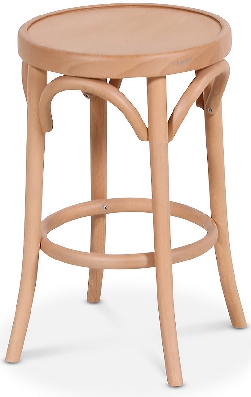 No 73 Barhocker niedrig - Rahmenfarbe optional