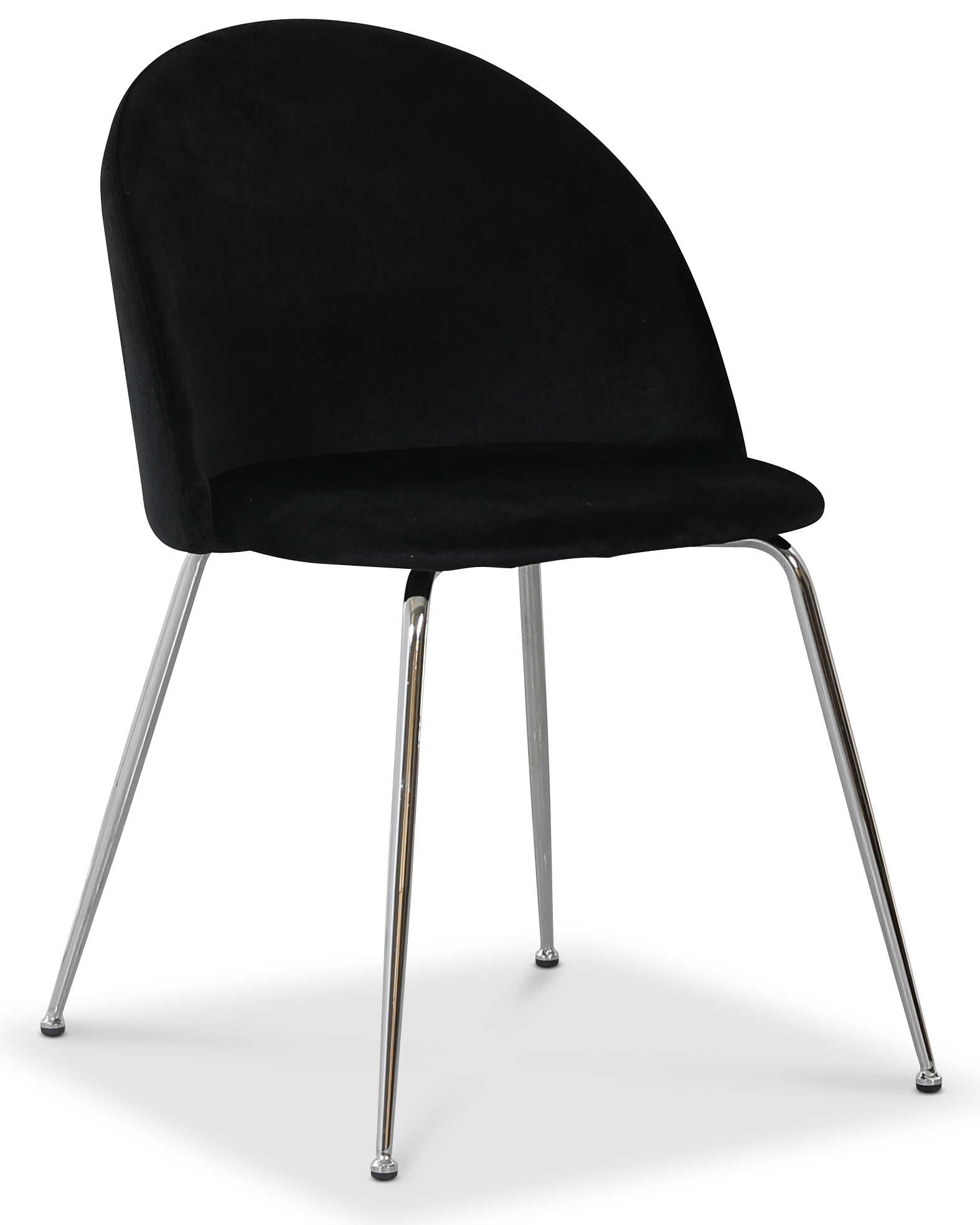 Art Velvet Stuhl - schwarz / Chrom