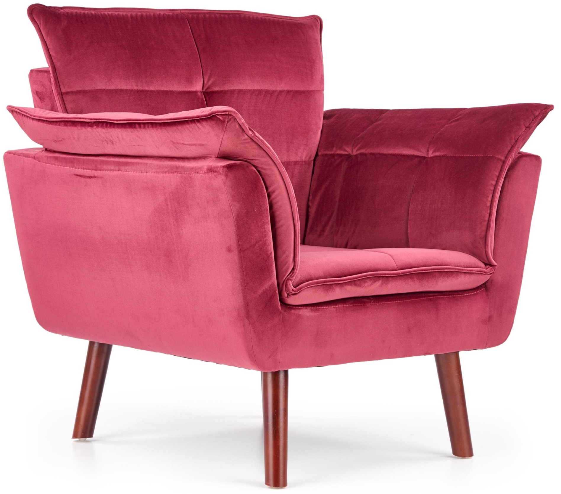 Rosie Sessel - Kastanienbraun (Samt) Walnuss Rosie Sessel - Kastanienbraun (Samt) Walnuss