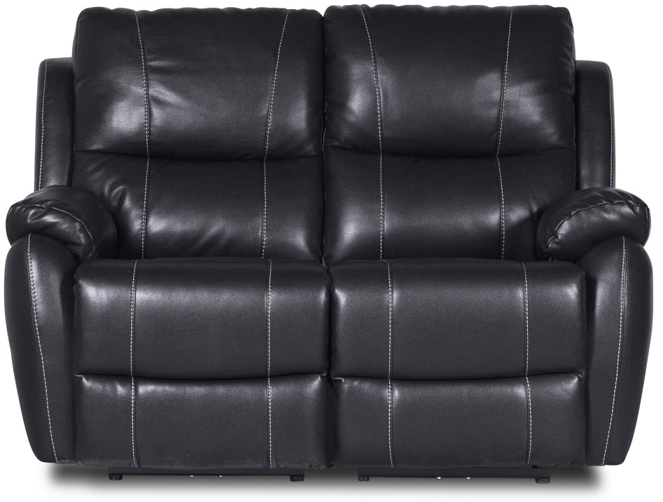 Enjoy Chicago Liegesofa (Biosofa) - 2-Sitzer (elektrisch) in schwarzem Kunstleder