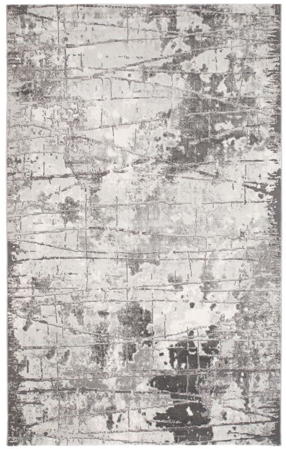 Maschinengewebter Teppich Galya Brick - Grau