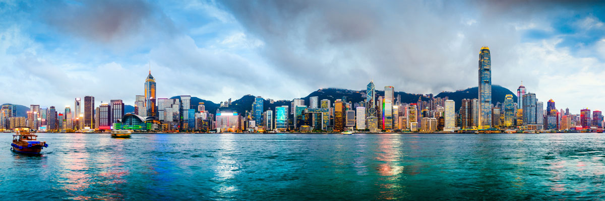 Glasmalerei Hongkong - 160x60 cm