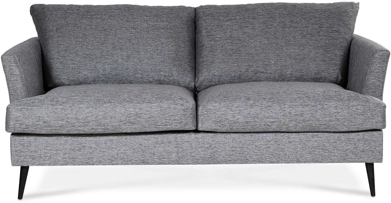 Weekday 3-Sitzer-Sofa - Grau (Stoff) + Möbelfüße Weekday 3-Sitzer-Sofa - Grau (Stoff) + Möbelfüße