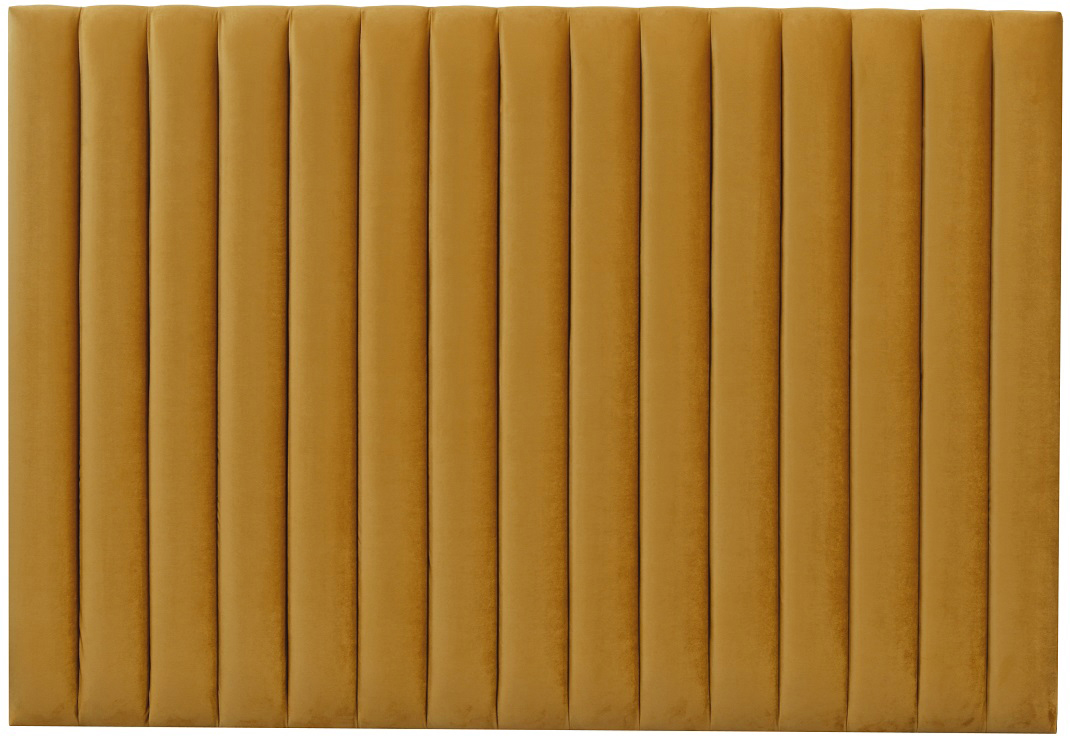 Ribbersborg Kopfteil (goldener Samt) - Breite w�hlbar