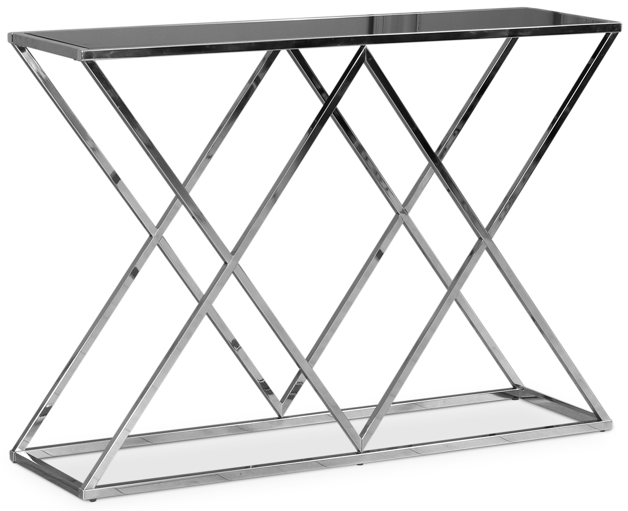 Maine Konsolentisch - Chrom / Get�ntes Glas