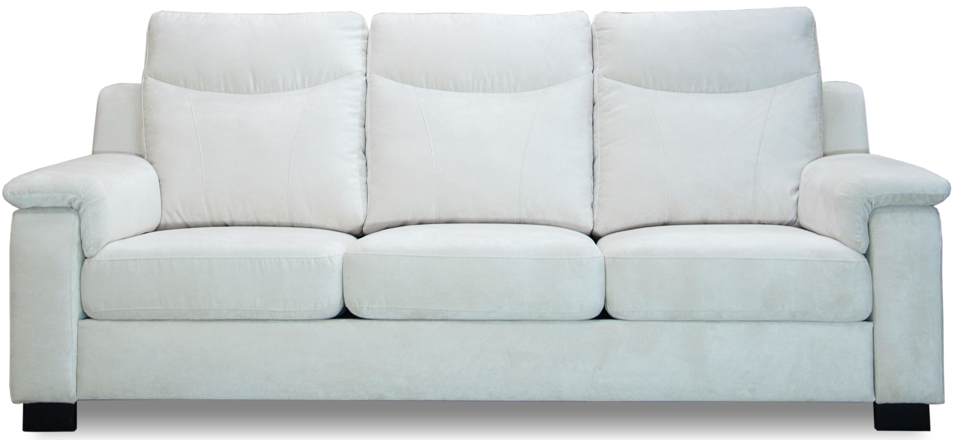 Atlas Sofa mit hoher R�ckenlehne - Chenille in Off-White