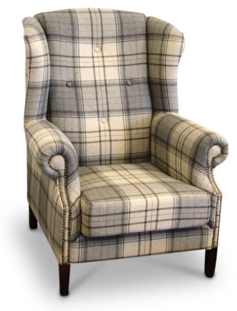 Fl�gelohrenklappensessel - Optionaler Stoff!