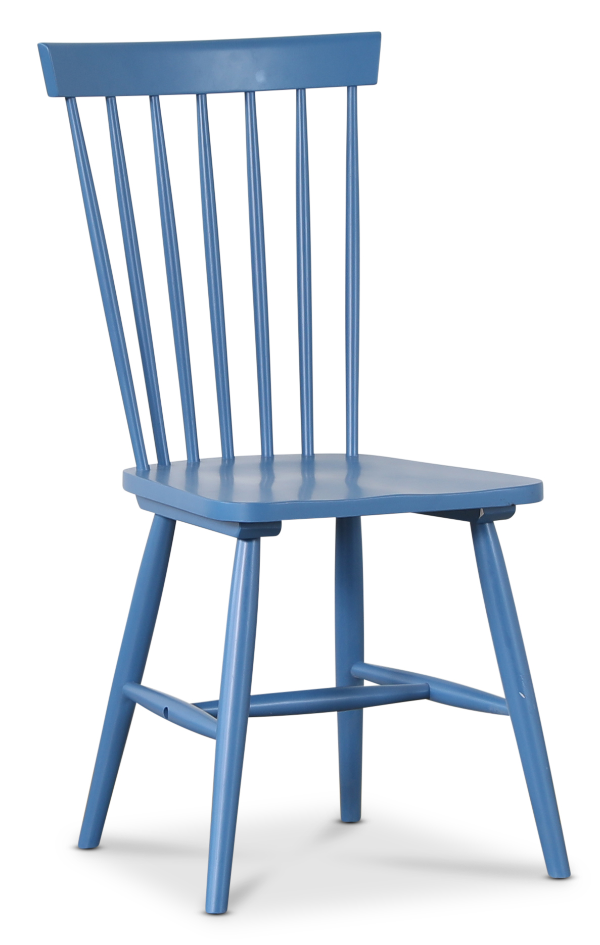 Sprossenstuhl Gotland - Taubenblau RAL5007 + Stuhlkissen