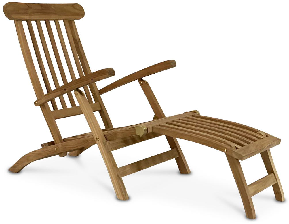 Liegestuhl aus massivem Teakholz - Saltö + Holzöl für Möbel Liegestuhl aus massivem Teakholz - Saltö + Holzöl für Möbel