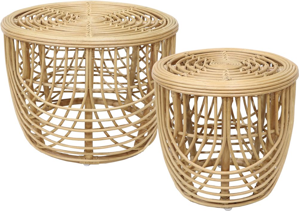 Heden Couchtisch-Set �60/40 cm - Rattan/natur