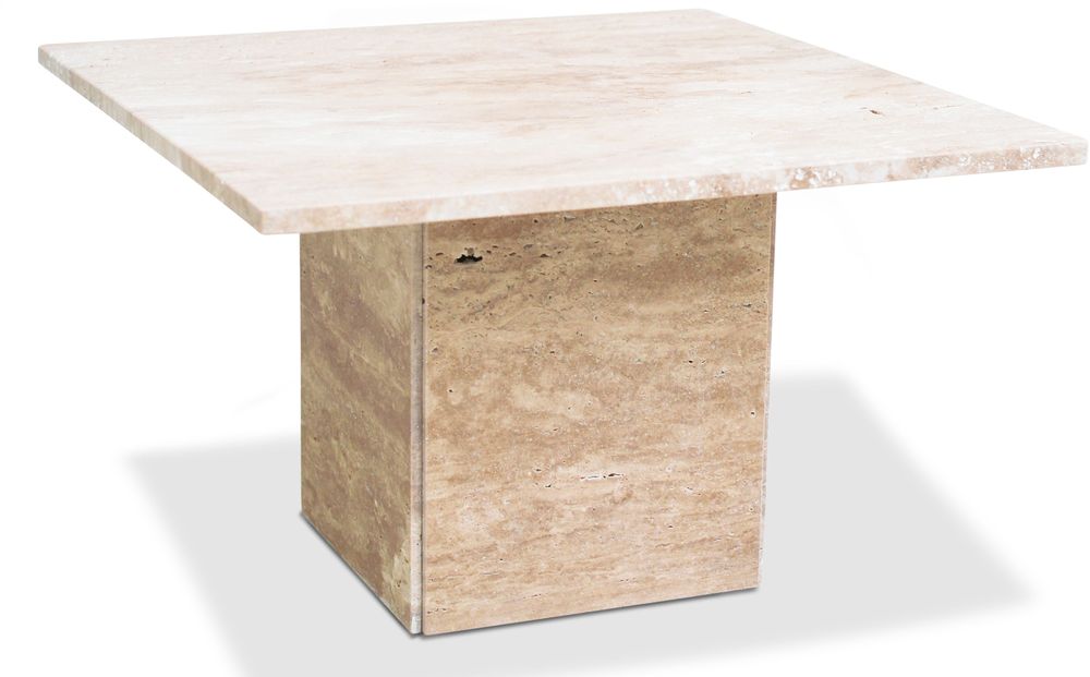 Level Couchtisch 75x75 cm - Travertin