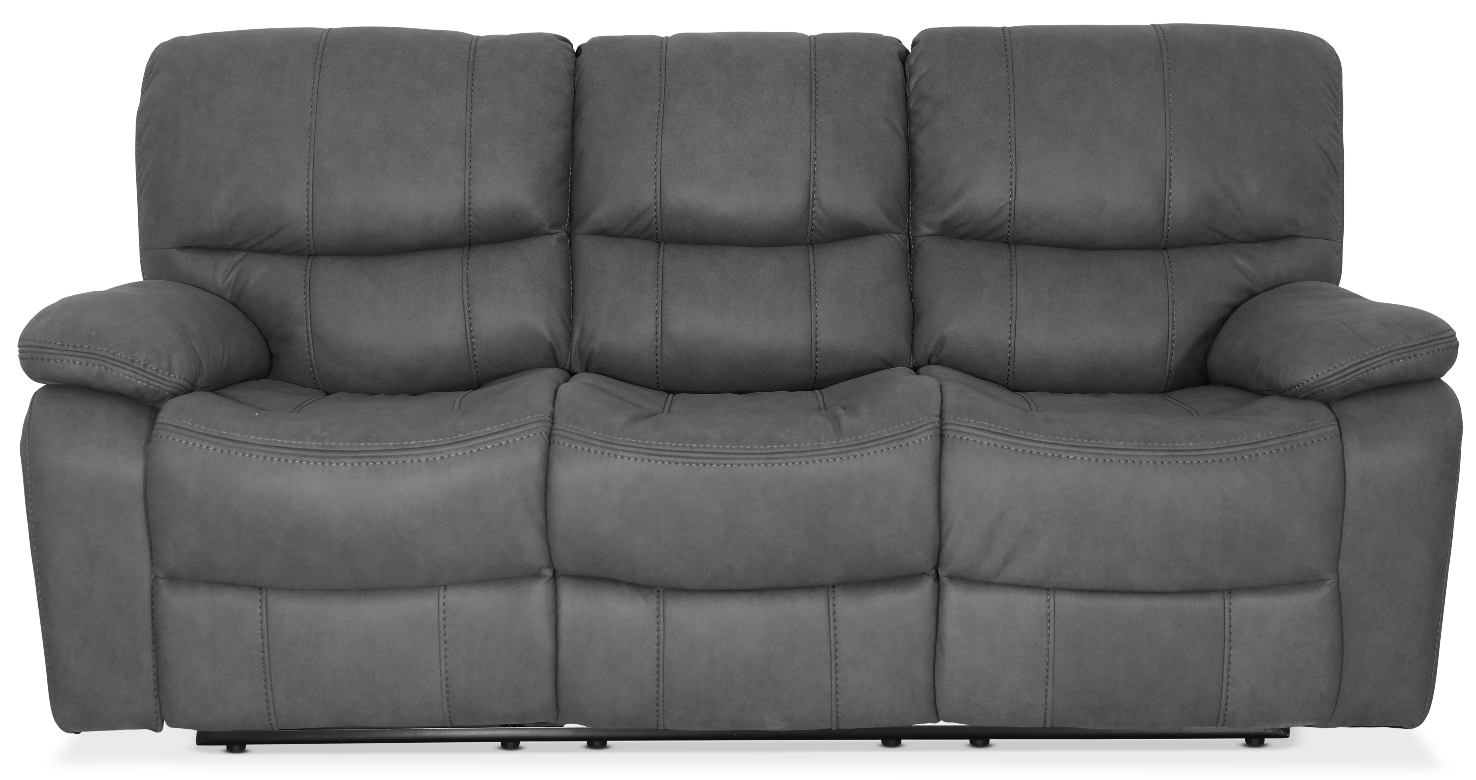 Manhattan 3-Sitzer-Liegesofa - Graues PU + Möbelreinigung Manhattan 3-Sitzer-Liegesofa - Graues PU + Möbelreinigung