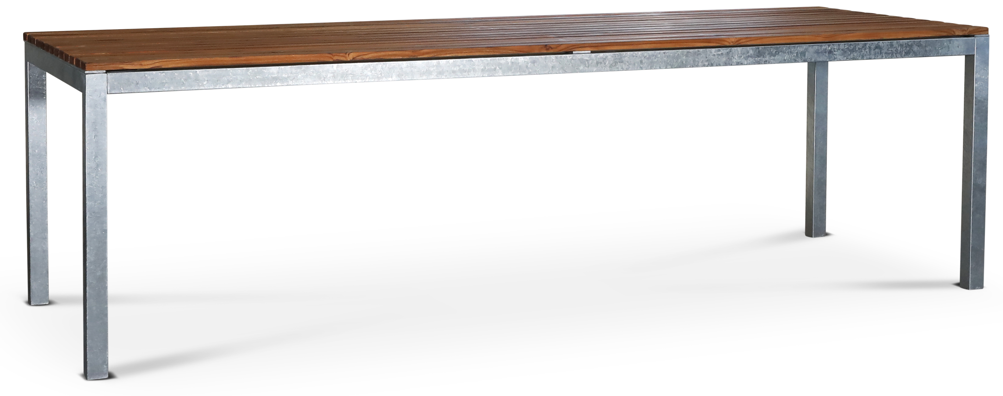 Esstisch Alva 250x90 cm � Teak/galvanisiertes Metall