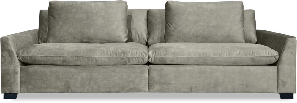 Gabby 4-Sitzer-Sofa - Grauer Samt