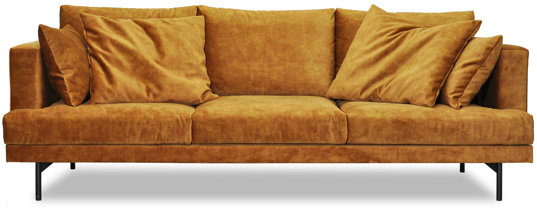 Sofa Smilla - Goldbrauner Samt