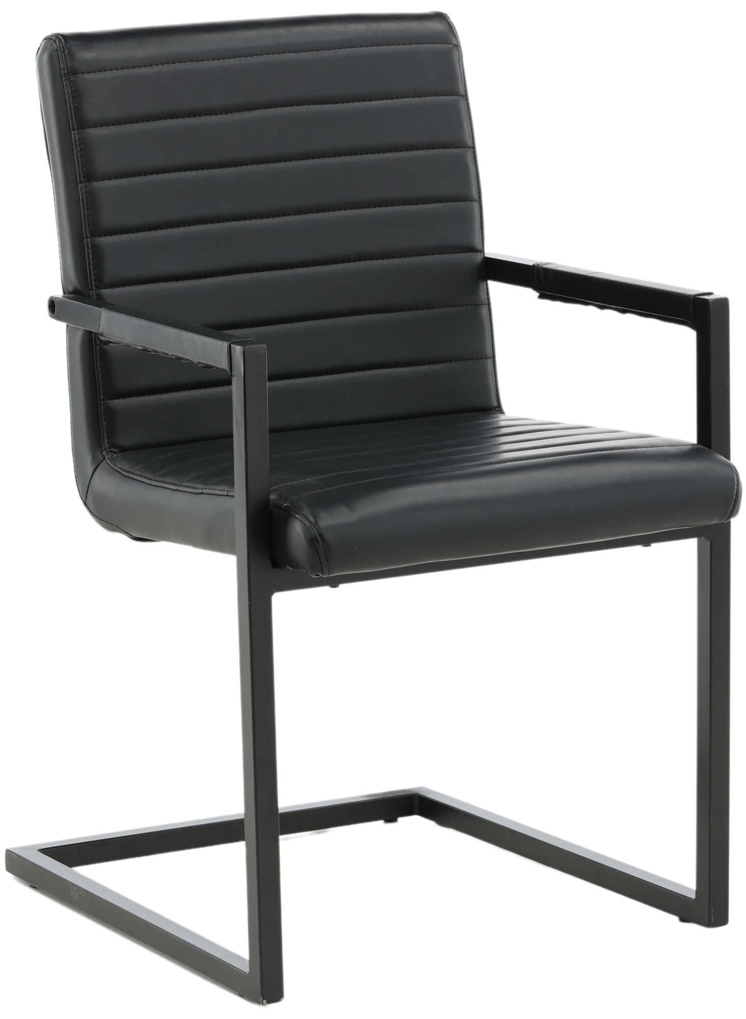 Fortina Sessel - Schwarz PU