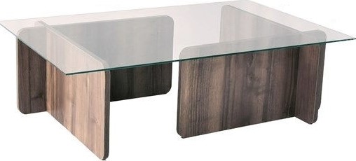 Escape Couchtisch mit abgerundeten Kanten 105 x 65 cm - Walnuss