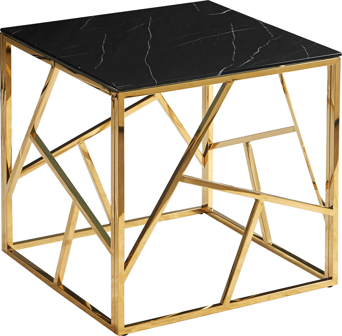 Leavitt Couchtisch 55 cm - Schwarz/Gold