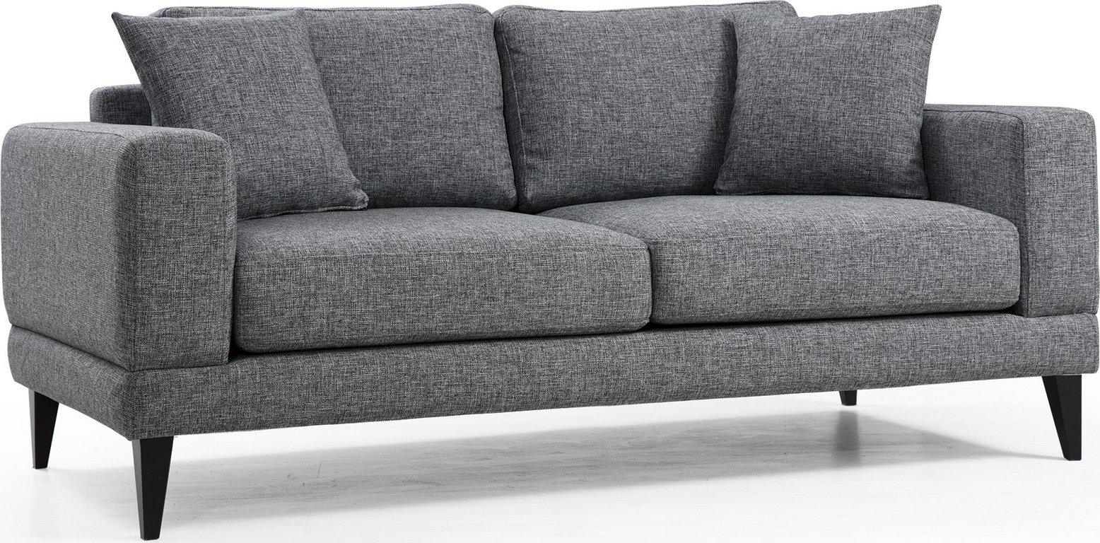 Nordisches 2-Sitzer-Sofa - Dunkelgrau