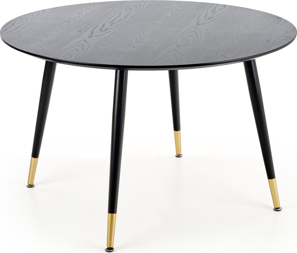 Liam Esstisch �120 cm - Schwarz/Gold