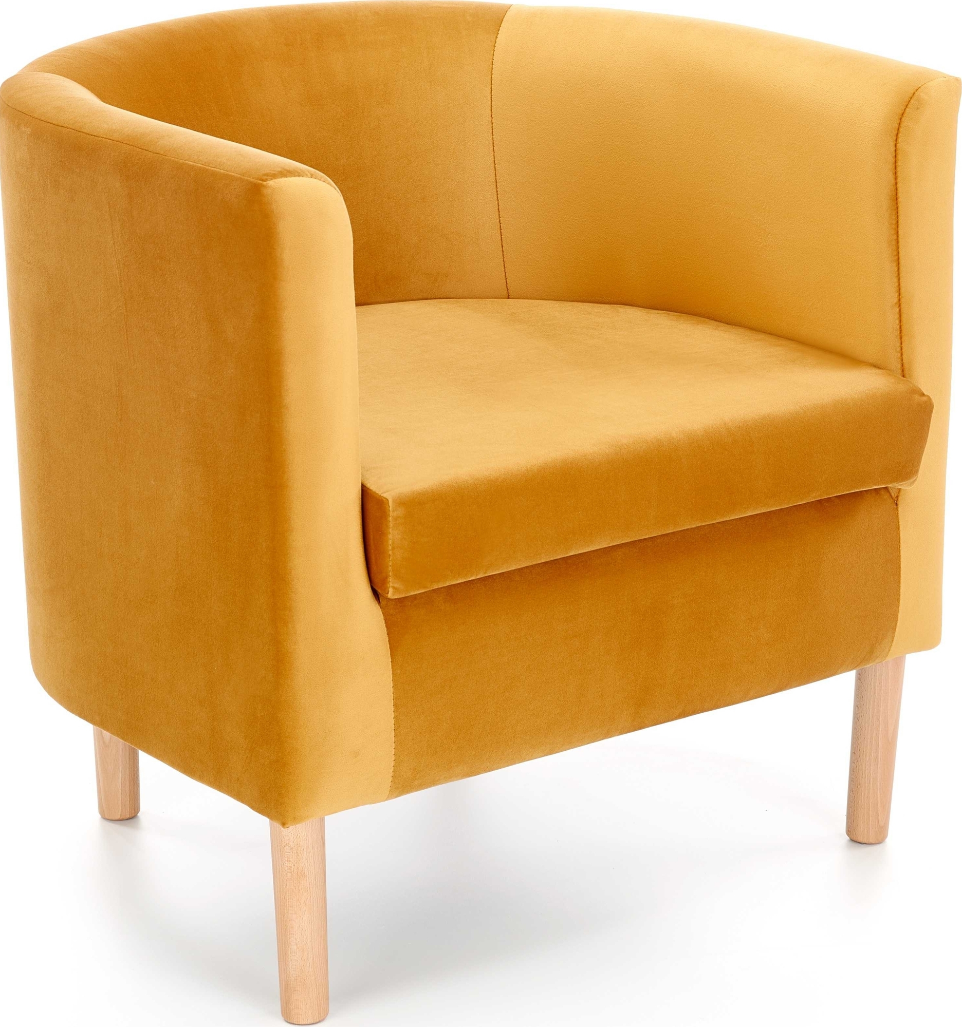 Seal Sessel - Gelber Samt