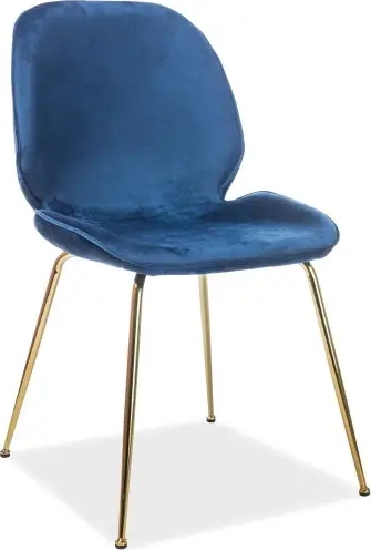 Adrien Esszimmerstuhl - Blauer Samt Adrien Esszimmerstuhl - Blauer Samt