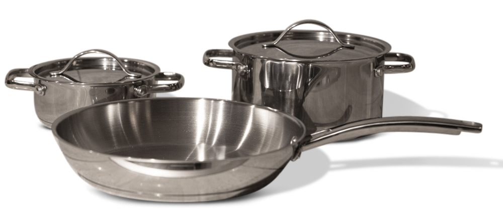 Rix Werkzeugtopf-Set 3-teilig 18/8 Stahl - Polierter Stahl