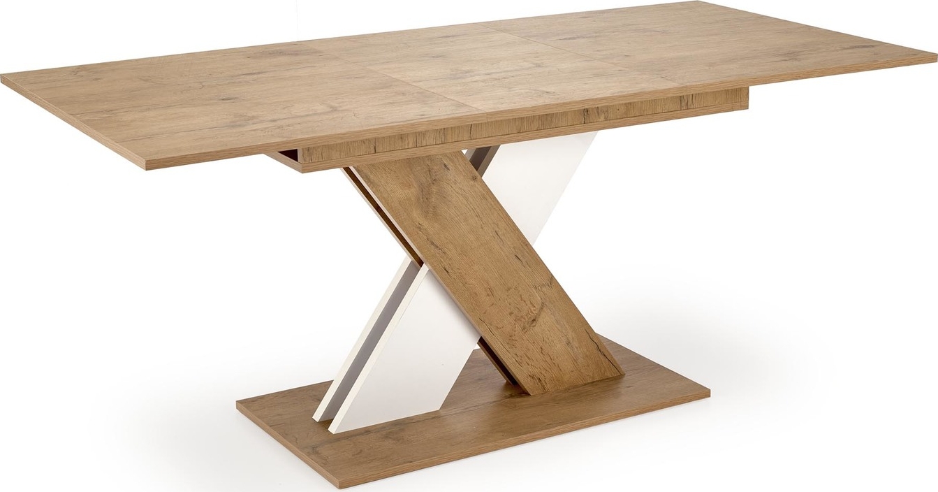 River Esstisch 130-175 cm - Lancelot-Eiche/Wei�