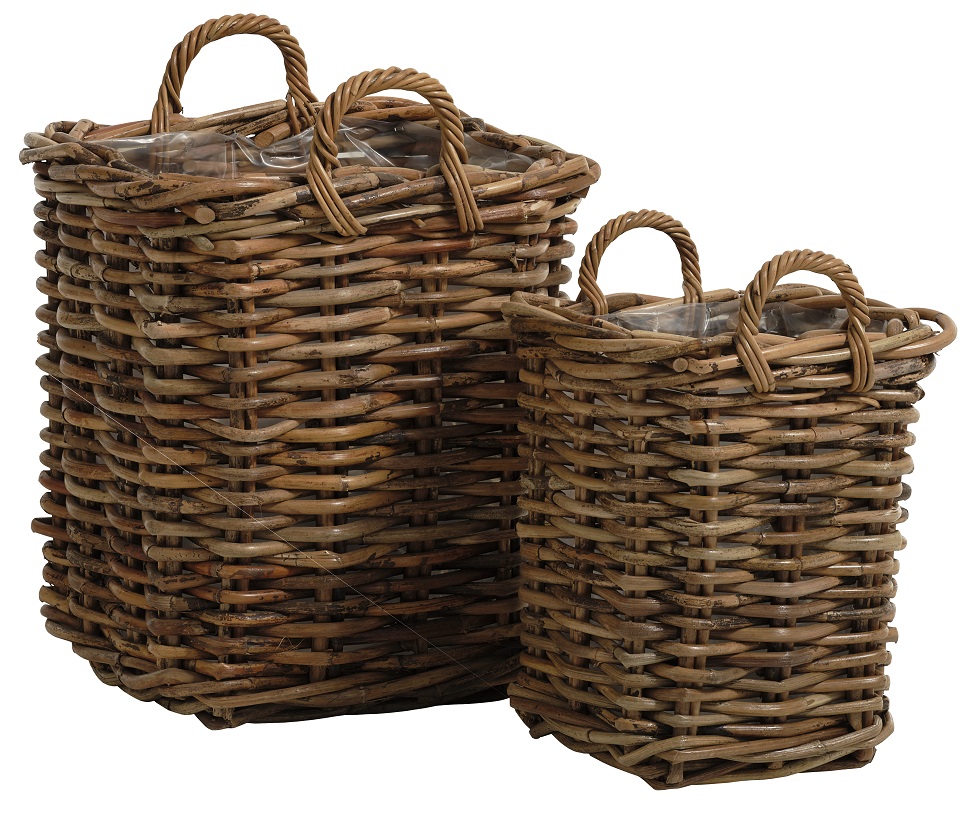 Bretagne-K�rbe im 2er-Set aus Rattan