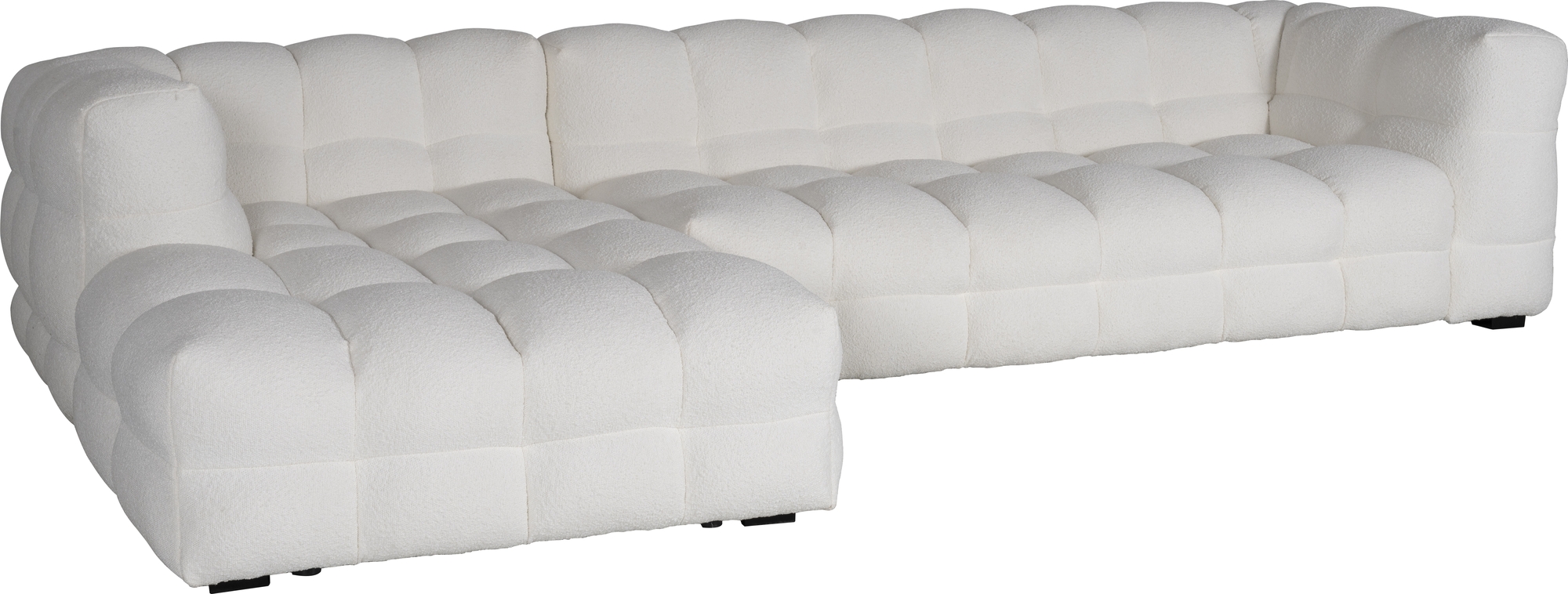 Diwansofa Boucl� cremewei� 322 cm