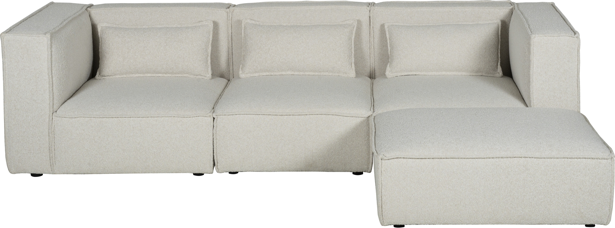 Modulares Sofa Nees aus Boucl� - 3-Sitzer-Sofa Divan aus Boucl�