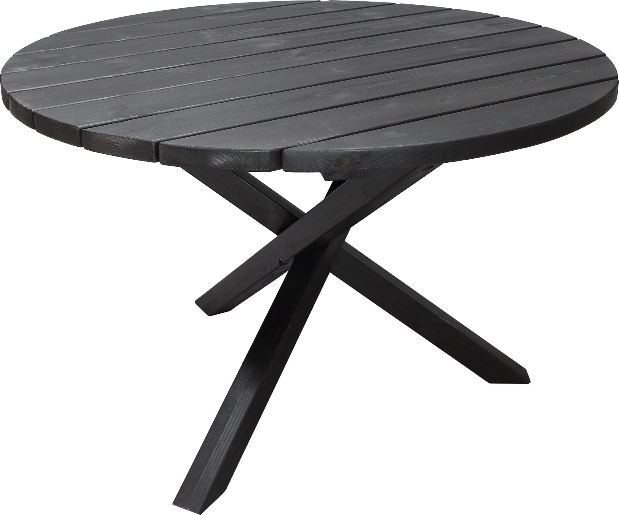 Scottsdale schwarzer runder Outdoor-Tisch �112 cm