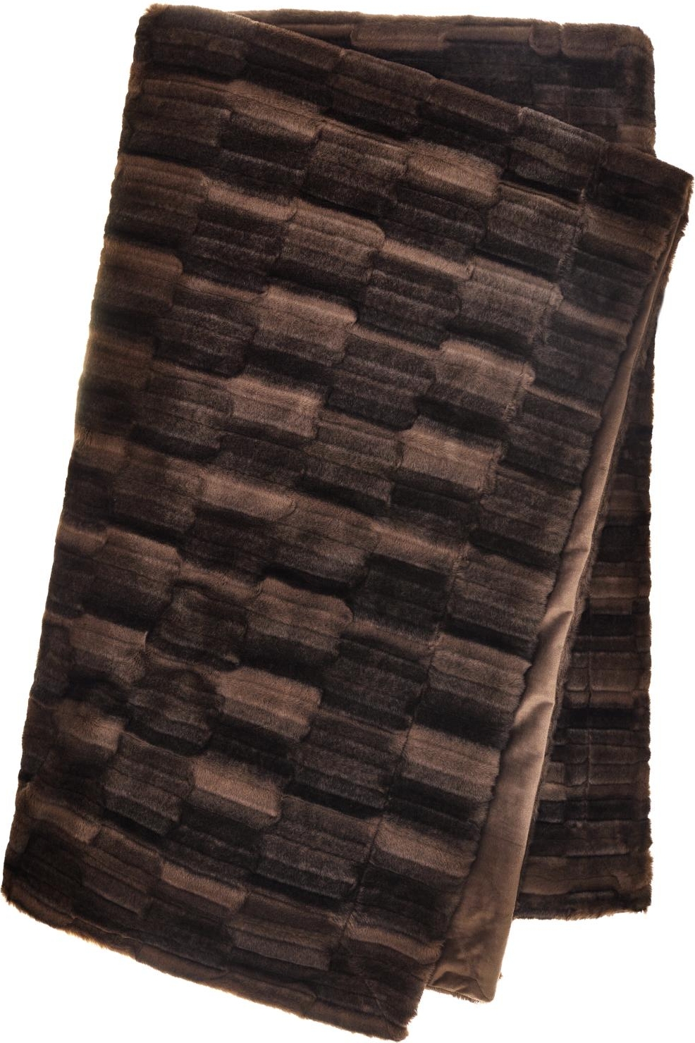 Braunes Plaid 140 x 220 cm - Schokolade