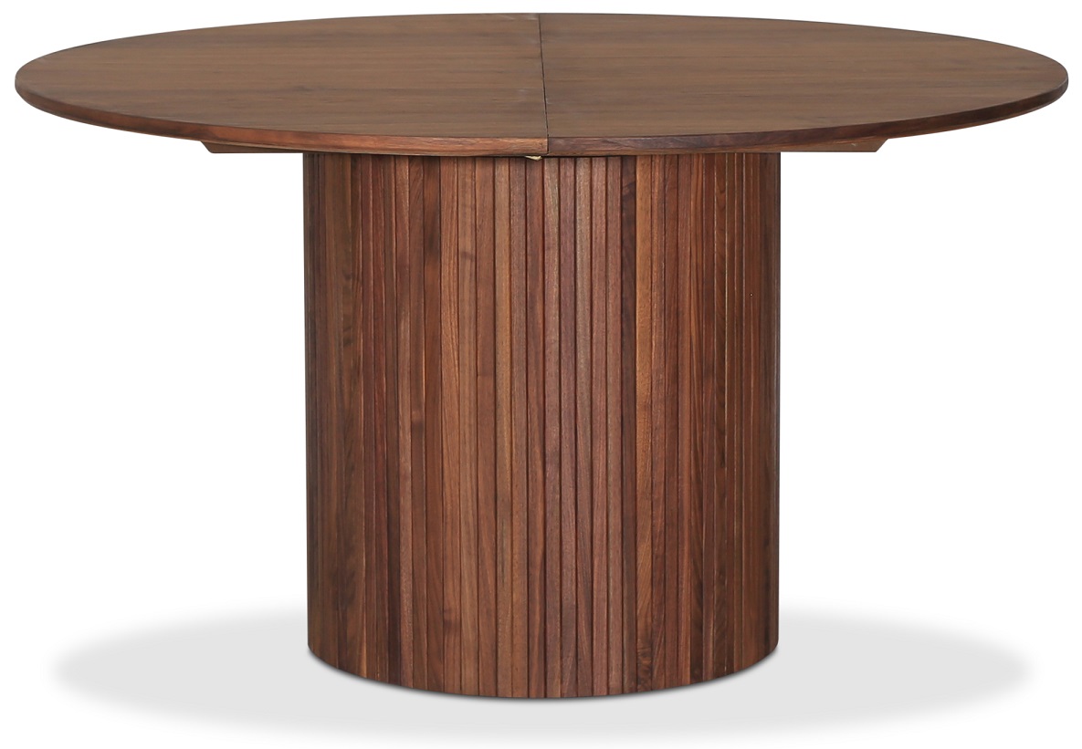 Ausziehbarer runder Esstisch Nova in Walnuss �130-170 cm