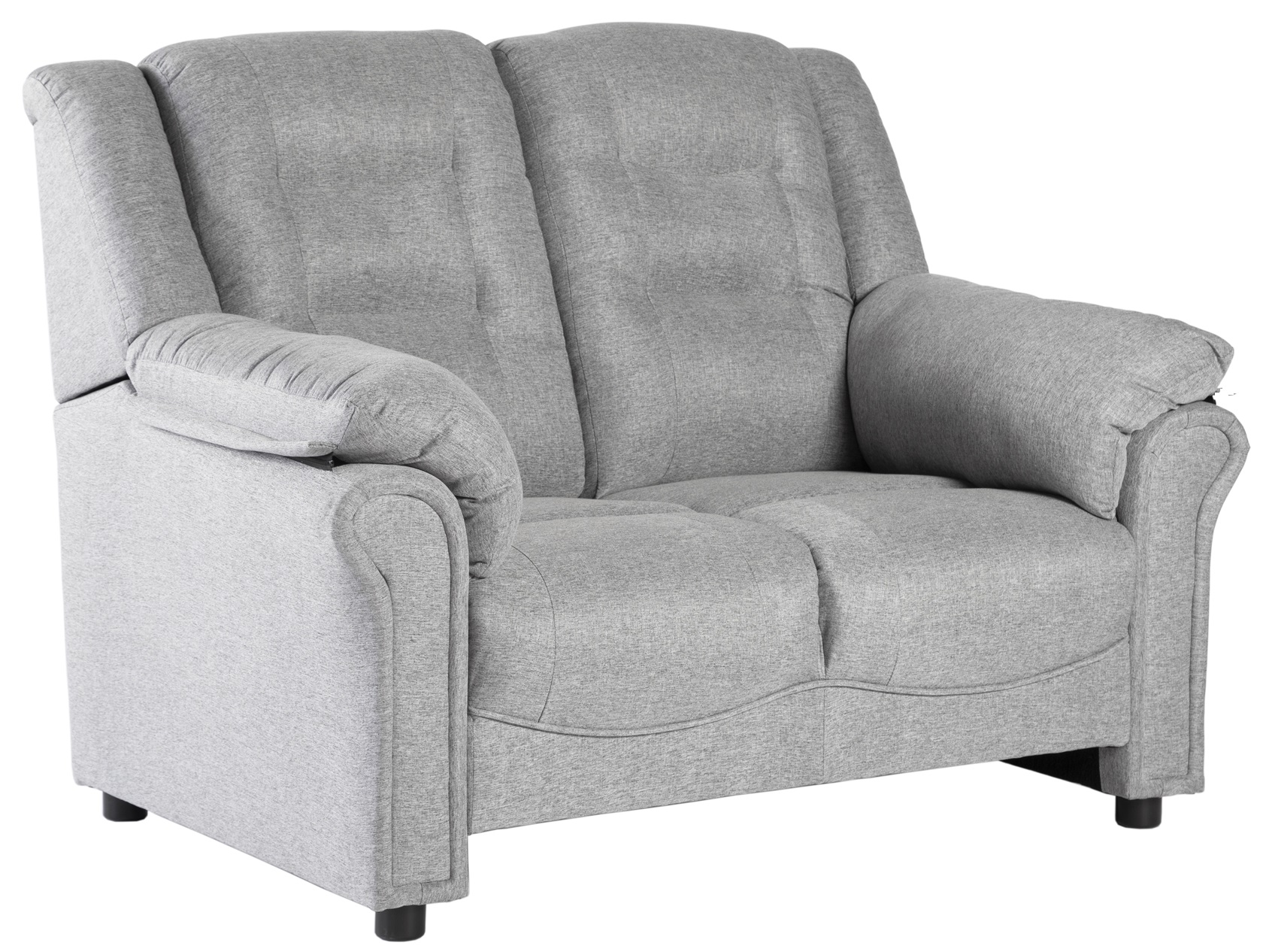 Vera 2-Sitzer-Sofa aus grauem Stoff