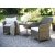 Mercury-Sessel mit Tisch aus knstlichem Rattan + Mbelpflegeset fr Textilien