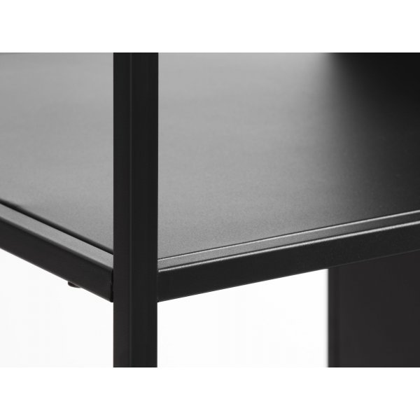 Billy schwarzer Kleiderschrank mit T�r H 180 cm