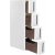 Abatur Schrank 83 cm - Wei/Braun