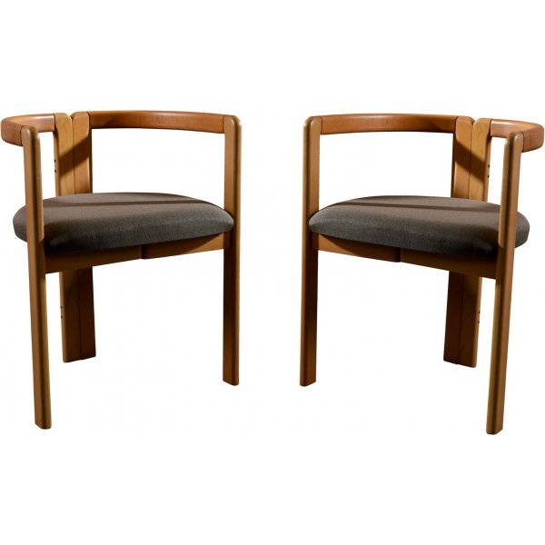 Cerni Esszimmerstuhl 2er-Pack - Eiche/Braun